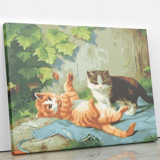 Kocie igraszki - Malowanie po numerach 50x40 cm ArtOnly