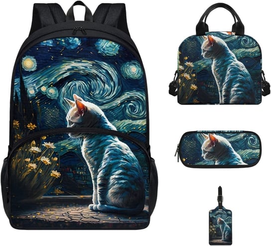 Kocie Plecak Gwiaździsta Noc Van Gogha Other