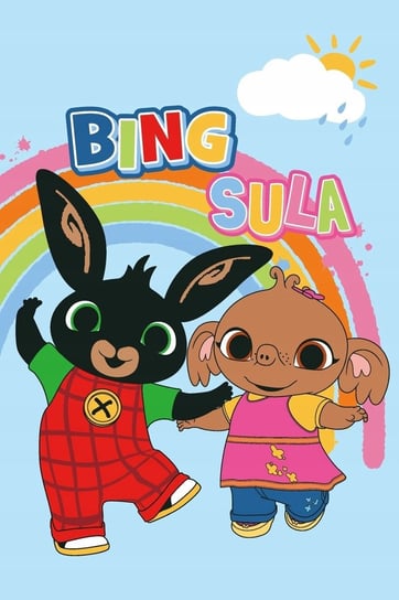 Kocyk dla dziecka KOC polarowy dziecięcy 100x150 Królik Bing Sula niebieski BrandMac