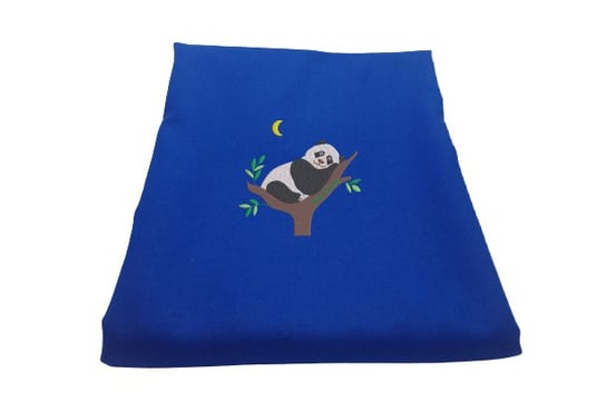 Kocyk niemowlęcy z wełny merino Panda, kolor niebieski Inna marka