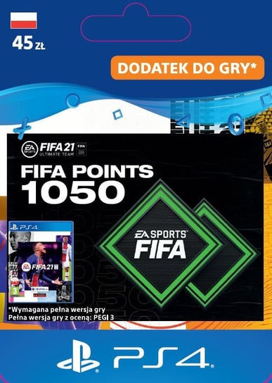 Kod aktywacyjny FIFA 21 Ultimate Team - 1050 punktów SONY
