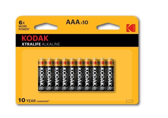 Kodak, Baterie alkaliczne Xtralife AAA LR3 BLISTER, 10 szt. Kodak