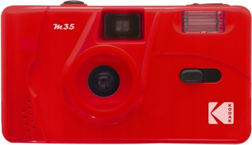 Kodak M35 Aparat Analogowy Na Film 35mm + Lampa / Czerwony Kodak
