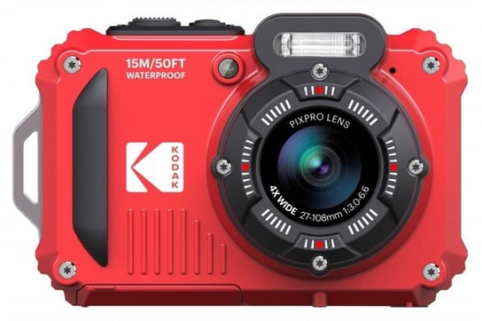 Kodak WPZ2 waterproof set czerwony (karta 16GB + dodatkowa bateria) Kodak