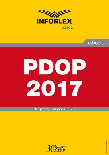 Kodeks księgowego. PDOP 2017 Opracowanie zbiorowe