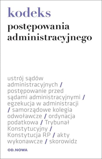 Kodeks postępowania administracyjnego Krzyżanowski Lech