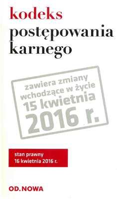 Kodeks postępowania karnego Krzyżanowski Lech