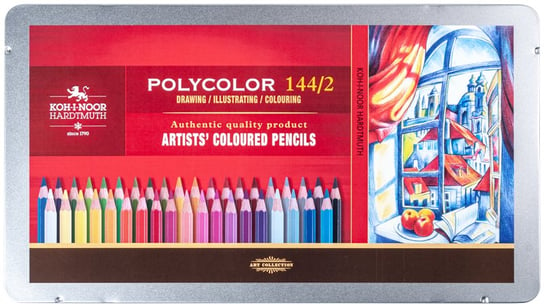 Koh-i-Noor, Kredki ołówkowe Polycolor, 144 sztuki Koh-I-Noor