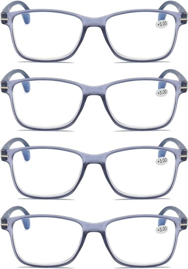 KoKoBin 4-pak Okulary do Czytania z Filtrem Niebieskiego Światła + 1,5 Inna marka
