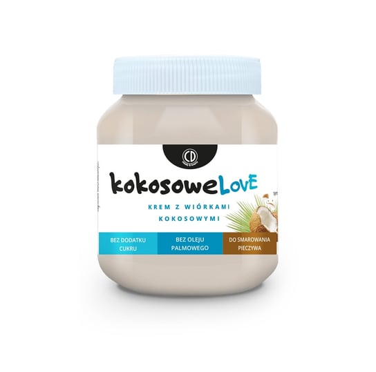 KokosoweLove - krem o smaku kokosowym 320g (bez dodatku cukru, bez oleju palmowego) CD Królowa Pszczół