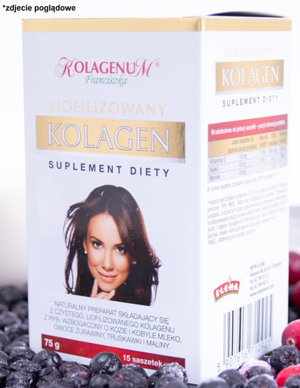 Kolagenum Franciszka KOLAGEN RYBI LIOFILIZOWANY 100% NATURALNY - 15 saszetek Inne