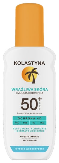 Kolastyna Emulsja Do Opalania Sun 50+ (Bardzo Wysoka Ochrona) Spf, 150 Ml Kolastyna
