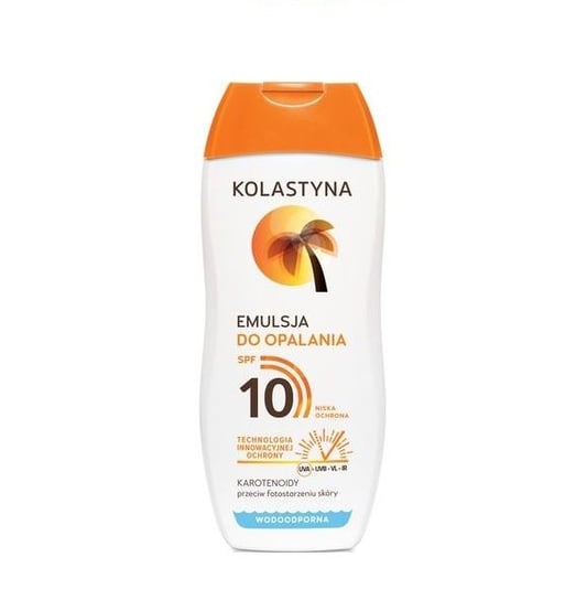 Kolastyna, Opalanie, emulsja wodoodporna do opalania, SPF10, 200 ml Kolastyna