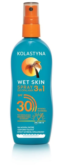 Kolastyna, Wet Skin, spray do opalania, SPF 30, 150 ml Kolastyna