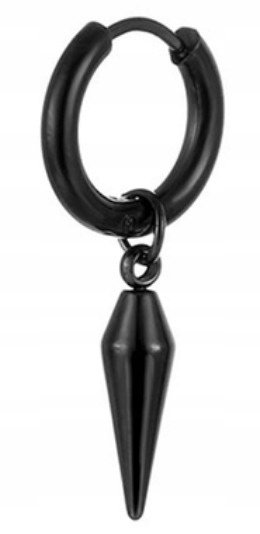 Kolczyk Do Ucha HUGGIE Stożek Gothic Punk STAL EMIGMAT