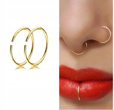 Kolczyk kółko do nosa Continuous Piercing 8mm Inna marka