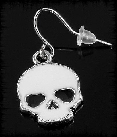 kolczyk WHITE SKULL Inna marka