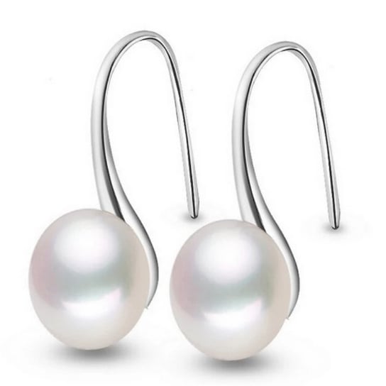 Kolczyki eleganckie wiszące perły - srebrne Inna marka