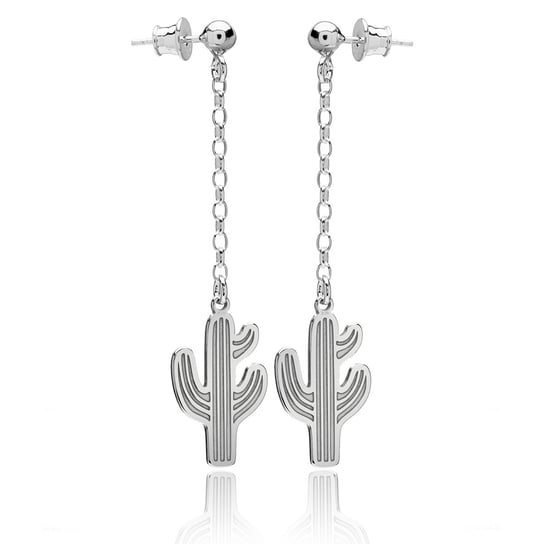 Kolczyki kaktusy srebrne Astyle
