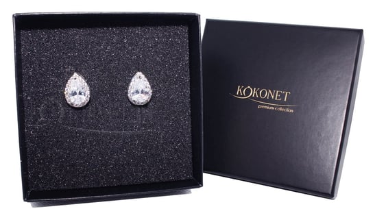 Kolczyki ślubne DROP silver KOKONET
