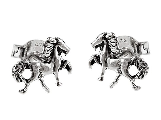 Kolczyki srebrne koń konik k1774 - 0,6g. FALANA