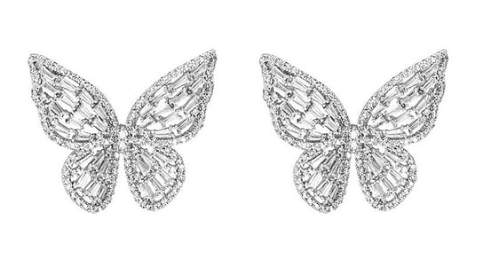 Kolczyki srebrne Motyle Motylki Inna marka