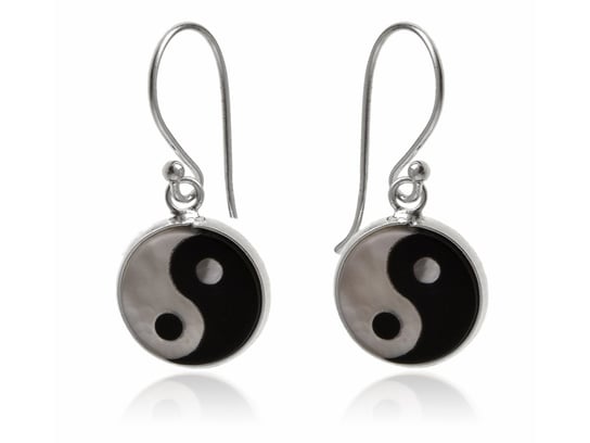 Kolczyki srebrne Yin & Yang symbol równowagi k3623 FALANA