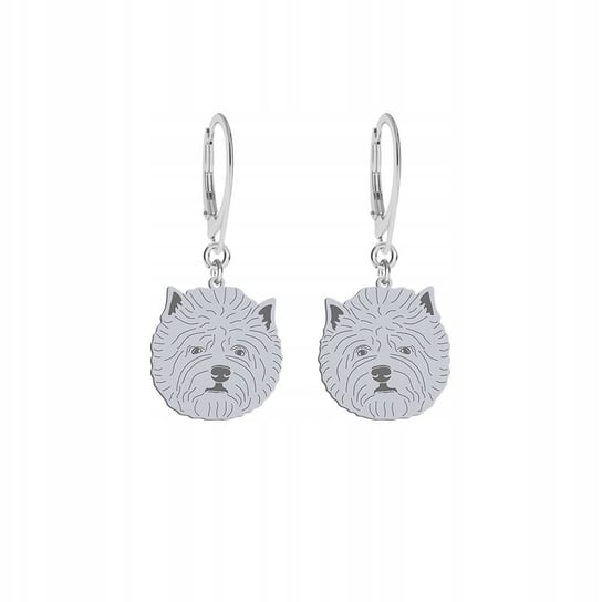 Kolczyki Srebrne z West Highland White Terrier 925 Kobieta GRAWER GRATIS Mejk Jewellery