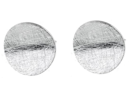 Kolczyki srebrne zgięte kółka monety k2054 - 1,8g. FALANA