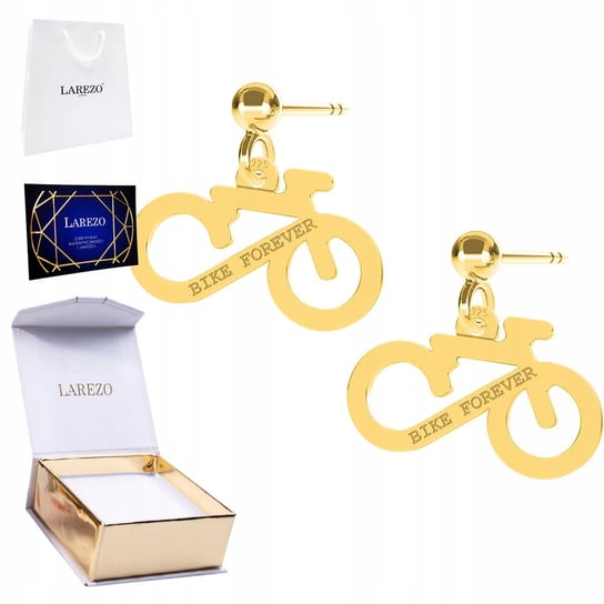 Kolczyki złote Rower Bike Forever 925 Inna marka