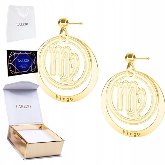 Kolczyki złote Znak Zodiaku Panna 925 Inna marka