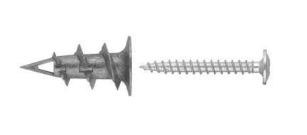 Kołek do gipsokartonu driva-02 metal z wkrętem 4,2x32 mm KOELNER
