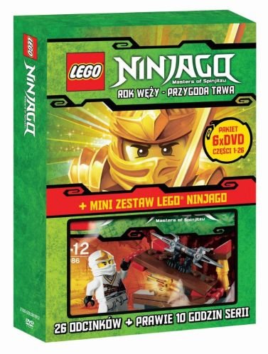 Kolekcja: LEGO Ninjago. Części 1-6 + gadżet Various Directors