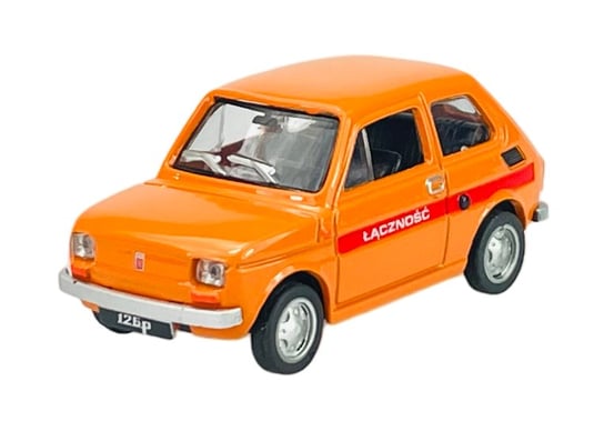 KOLEKCJA PRL FIAT 126P MALUCH POMARAŃCZOWY "ŁĄCZNOŚĆ" 1:43 Daffi