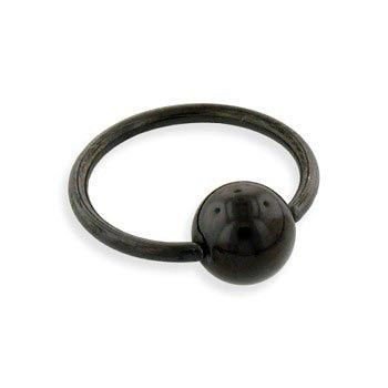 Kółko Zamykane Kulką Captive Bead Ring Black Line Grubość 1,2Mm Średnica Kulki 4Mm Inna marka