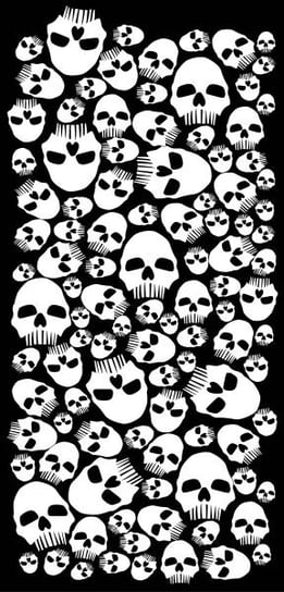Kołnierz ocieplający OXFORD SNUG Skulls kolor biały/czarny Oxford
