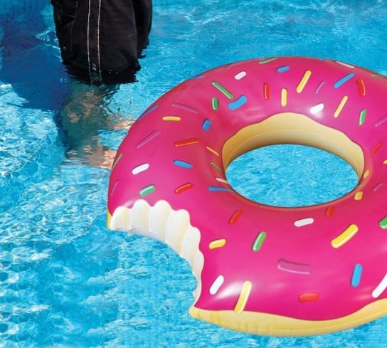 Koło Dmuchane Donut 50cm różowe ikonka