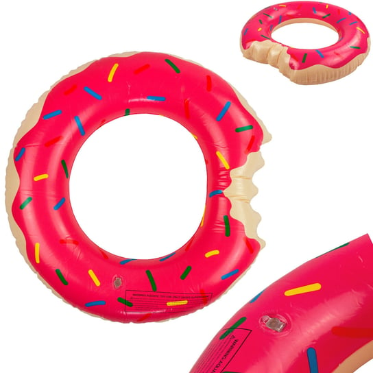 Koło Dmuchane Plażowe Pączek Donut Różowe MARTOM