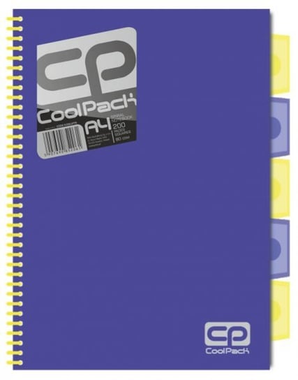 Kołobrulion w kratkę, CoolPack, A4, neon niebieski Patio
