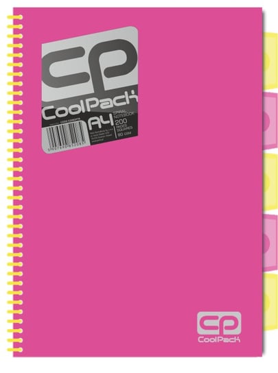 Kołobrulion w kratkę, CoolPack, A4, neon różowy Patio