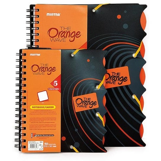 Kołonot. Orange Double Wire A4+,150K,Kratka 98289 Argo Przekładki 5X30 Mintra