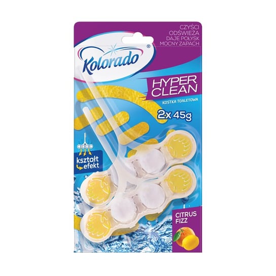 Kolorado Hyper Clean Duopack 2x45g kostka WC Citrus Fizz Kolorado