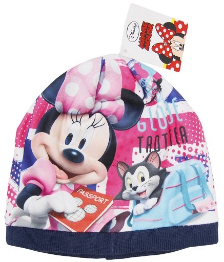 Kolorowa czapka Minnie Mouse, dla dziewczynek - rozmiar 52 cm Disney