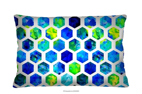 Kolorowa poduszka 60x40 we wzory HIRTI Konsimo