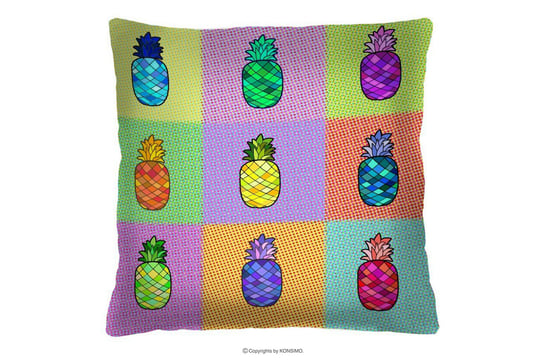 Kolorowa poduszka w ananasy HIRTI Konsimo