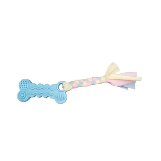 Kolorowa zabawka dla psa - gryzak ze sznurkiem, niebieska HEDO