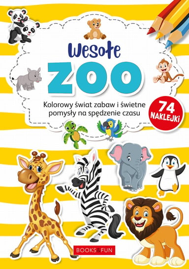 Kolorowanka A4 WESOŁE ZOO z naklejkami Inny producent