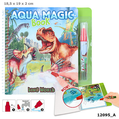Kolorowanka Aqua Magic, Dino World, 12095A Depesche