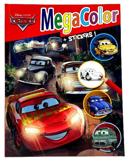 Kolorowanka Disney Cars Pixar + naklejki. Inna marka