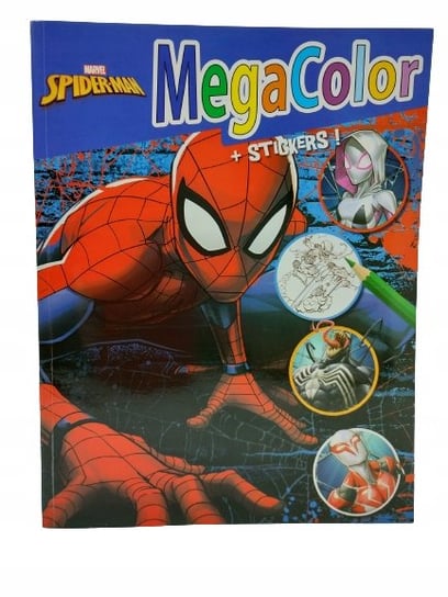 KOLOROWANKA DISNEY MEGA COLOR naklejki Spider Man Inna marka